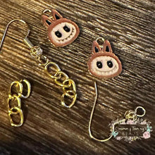 Load image into Gallery viewer, Monster charms - pack of 2 - different variations available Brown - Head Charms
