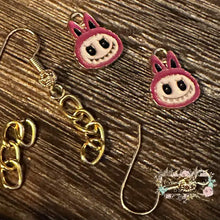 Load image into Gallery viewer, Monster charms - pack of 2 - different variations available Dark Pink - Head Charms

