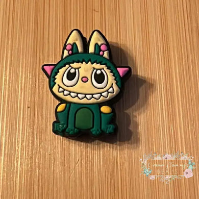 Monster Green Frog Labubu Silicone Focal Bead Silicone Focal Bead