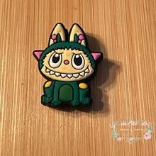 Load image into Gallery viewer, Monster Green Frog Labubu Silicone Focal Bead Silicone Focal Bead

