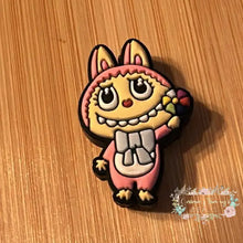 Load image into Gallery viewer, Monster - Pink Silicone Focal Bead Silicone Focal Bead
