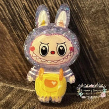 Load image into Gallery viewer, Purple Labub Acrylic Glitter Shaker Flatback Glitter Flatback
