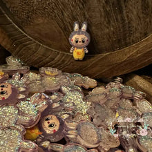 Load image into Gallery viewer, Purple Labub Acrylic Glitter Shaker Flatback Glitter Flatback
