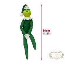 Load image into Gallery viewer, Grinch On The Shelf Green Christmas Decor
