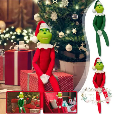 Grinch On The Shelf Christmas Decor