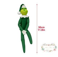 Load image into Gallery viewer, Grinch On The Shelf Green Christmas Decor
