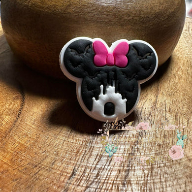 Minnie Castle Silicone Focal Bead Beads