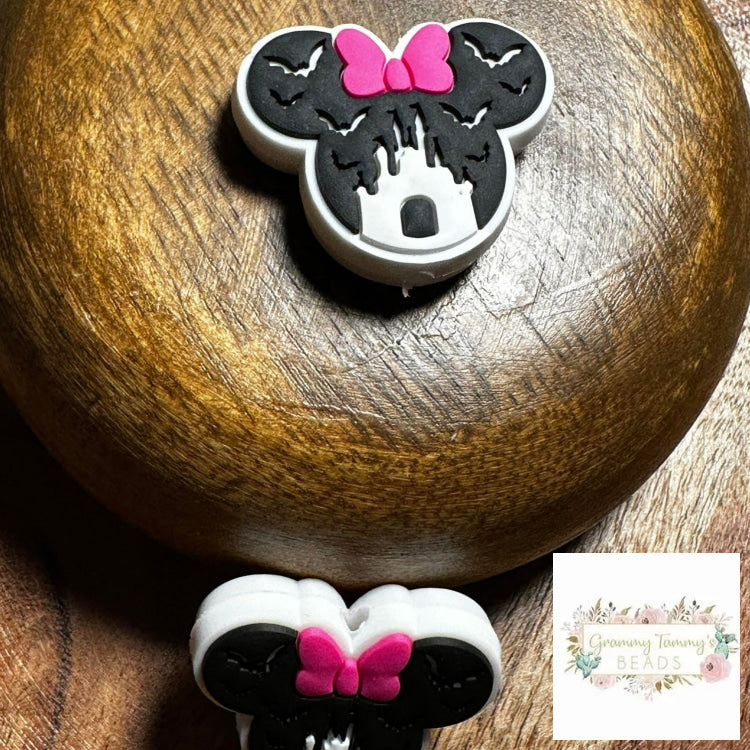 Minnie Castle Silicone Focal Bead Beads