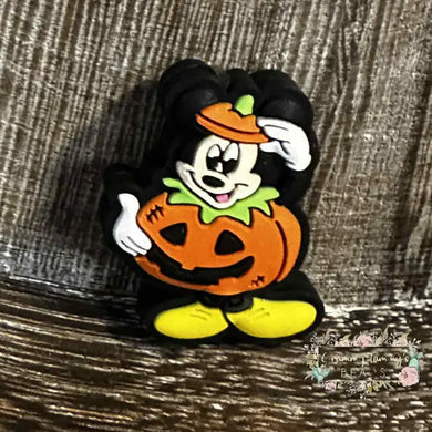Mouse Pumpkin Silicone Focal Bead Silicone Focal Bead