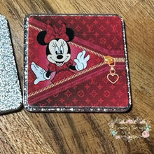 Load image into Gallery viewer, Minnie Love Zipper Glitter Flatback Glitter Flatback
