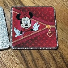 Load image into Gallery viewer, Minnie Love Zipper Glitter Flatback Glitter Flatback
