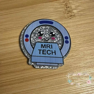 MRI Tech - Silver Glitter Flatback Glitter Flatback