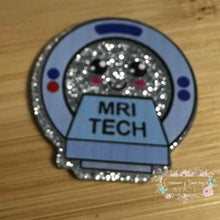 Load image into Gallery viewer, MRI Tech - Silver Glitter Flatback Glitter Flatback
