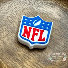 Load image into Gallery viewer, Nfl Silicone Focal Bead Beads
