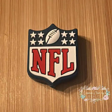 Load image into Gallery viewer, NFL Silicone Focal Bead Focal Beads
