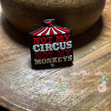 Not My Circus Silicone Focal Bead Beads