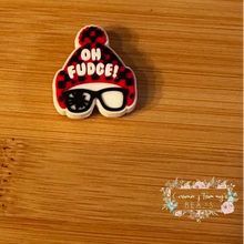 Load image into Gallery viewer, Oh Fudge Silicone Focal Bead
