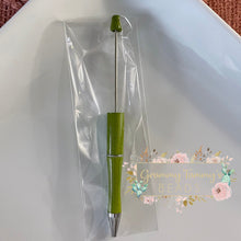 Load image into Gallery viewer, Beadable Pen - Pea Green Beadable Pen
