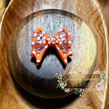 Load image into Gallery viewer, Orange 34 X 36Mm Bow Knot Hand Painted Bead Fancy
