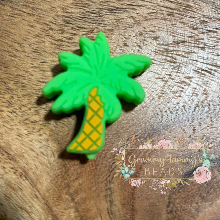 Palm Tree - Silicone Focal Bead