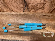 Load image into Gallery viewer, Beadable Pen - Pastel Light Blue Beadable Pen
