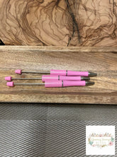 Load image into Gallery viewer, Beadable Pen - Pastel Pink Beadable
