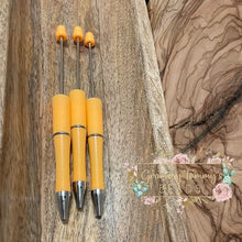 Load image into Gallery viewer, Beadable Pen - Pastel Creamsicle Beadable
