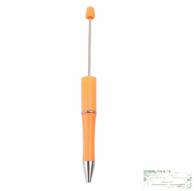 Pastel Sherbet Orange Beadable Pen