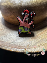 Load image into Gallery viewer, Patrick Candy Cane Silicone Focal Bead Beads
