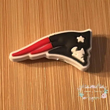 Load image into Gallery viewer, Patriots - Silicone Focal Bead Silicone Focal Bead
