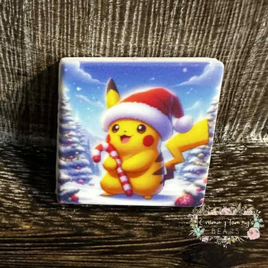 Piki Santa Silicone Focal Bead Silicone Focal Bead