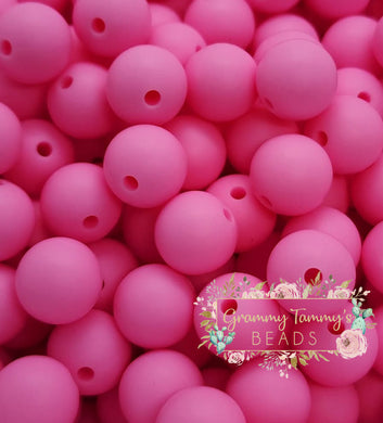 Pink - Baby 12Mm Silicone Bead