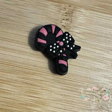 Load image into Gallery viewer, Pink Candy Cane Silicone Focal Bead Silicone Focal Bead
