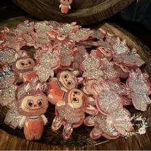 Load image into Gallery viewer, Pink Lubub Glitter Shaker Flatback Glitter Flatback

