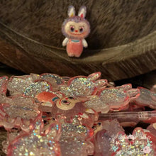 Load image into Gallery viewer, Pink Lubub Glitter Shaker Flatback Glitter Flatback
