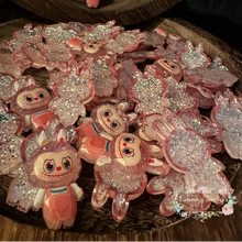 Load image into Gallery viewer, Pink Lubub Glitter Shaker Flatback Glitter Flatback
