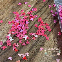 Load image into Gallery viewer, Pink Mouse Head Glitter Shape
