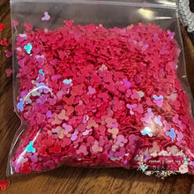 Load image into Gallery viewer, Pink Mouse Head Glitter Shape 20 Grams

