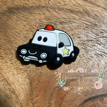 Load image into Gallery viewer, Police Car - Silicone Focal Bead
