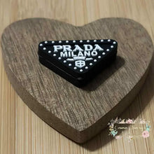 Load image into Gallery viewer, Prad Black Silicone Focal Bead Silicone Focal Bead
