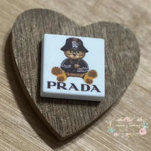 Load image into Gallery viewer, Prad Bear Silicone Focal Bead Silicone Square Bead

