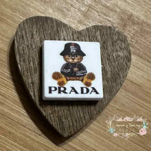 Load image into Gallery viewer, Prad Bear Silicone Focal Bead Silicone Square Bead

