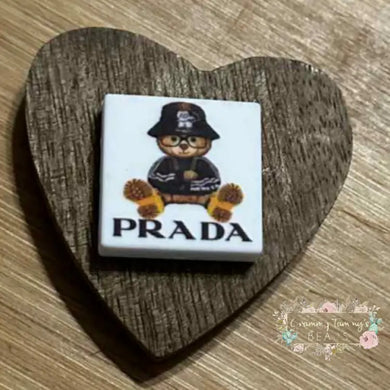 Prad Bear Silicone Focal Bead Silicone Square Bead