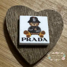 Load image into Gallery viewer, Prad Bear Silicone Focal Bead Silicone Square Bead
