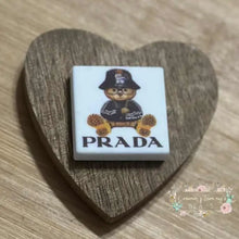 Load image into Gallery viewer, Prad Bear Silicone Focal Bead Silicone Square Bead

