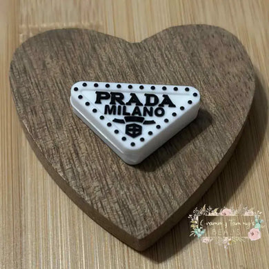 Prad White Silicone Focal Bead Silicone