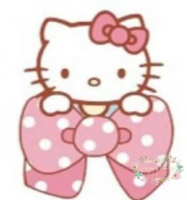 PREORDER Acrylic Pen/Pencil/Brush Holder - Kittt with Pink Bow PREORDER