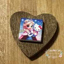 Load image into Gallery viewer, Princess &amp; Kitty Silicone Focal Bead Silicone Focal Bead
