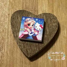 Load image into Gallery viewer, Princess &amp; Kitty Silicone Focal Bead Silicone Focal Bead
