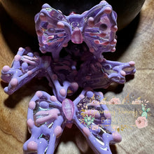 Load image into Gallery viewer, Purple 34X36Mm Hand Painted Bow Knot Bead Fancy
